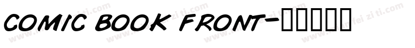 comic book front字体转换